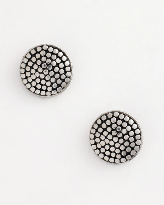 No Droop® Round Silvertone Stud Earrings - Chico's