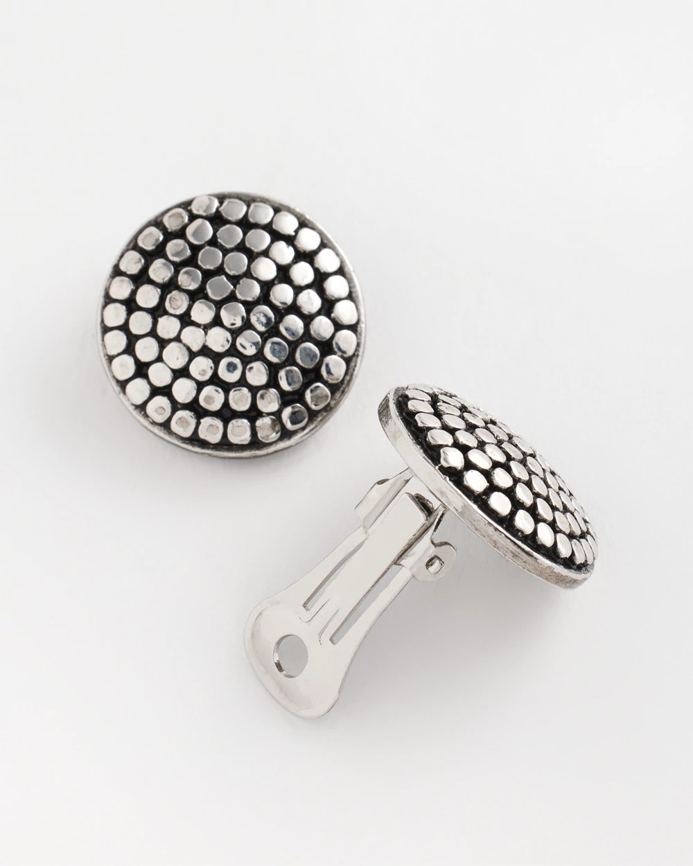 No Droop® Round Silvertone Stud Earrings - Chico's