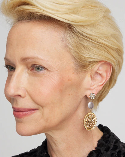 Gold Medallion Drop Earrings - Chico's
