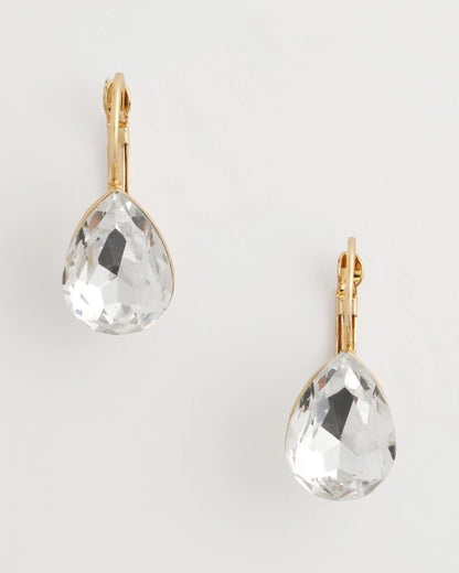 Crystal Gem Teardrop Earrings - Chico's