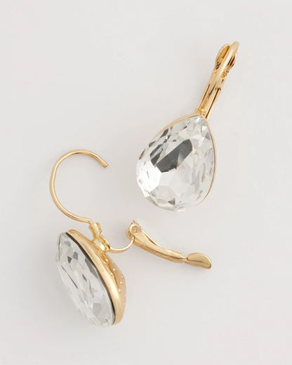 Crystal Gem Teardrop Earrings - Chico's