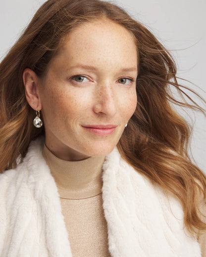 Crystal Gem Teardrop Earrings - Chico's
