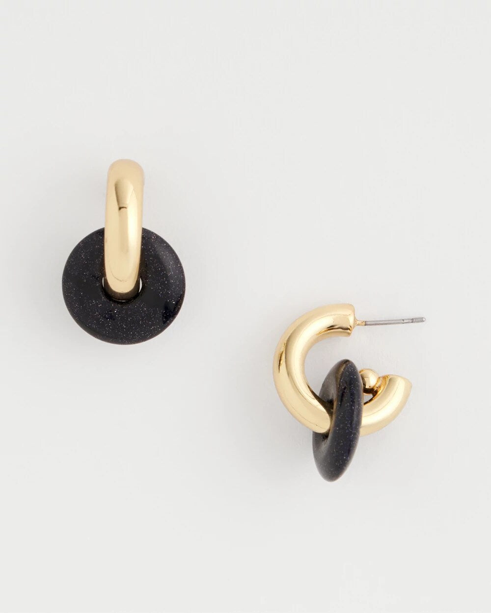 Sparkle Blue Disc Hoop Earrings - Chico's