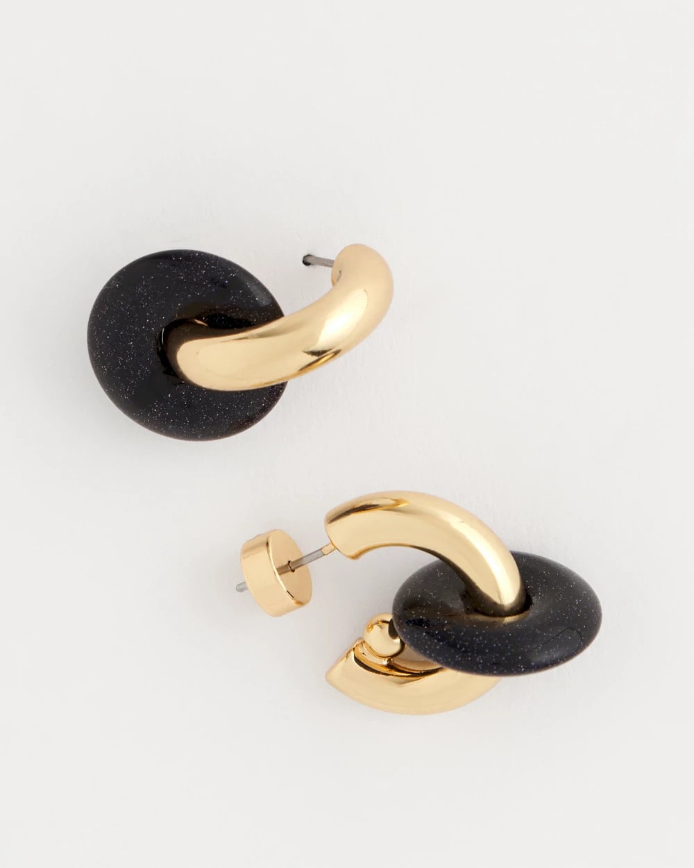 Sparkle Blue Disc Hoop Earrings - Chico's