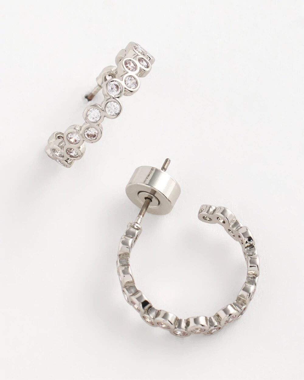 No Droop® Silvertone Hoop Earrings - Chico's