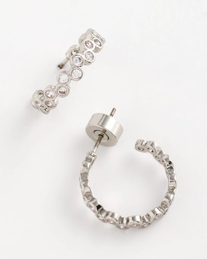 No Droop® Silvertone Hoop Earrings - Chico's