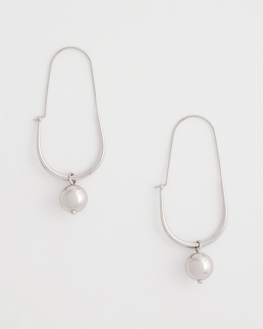 Silver Bead Threader Earrings - Chico's