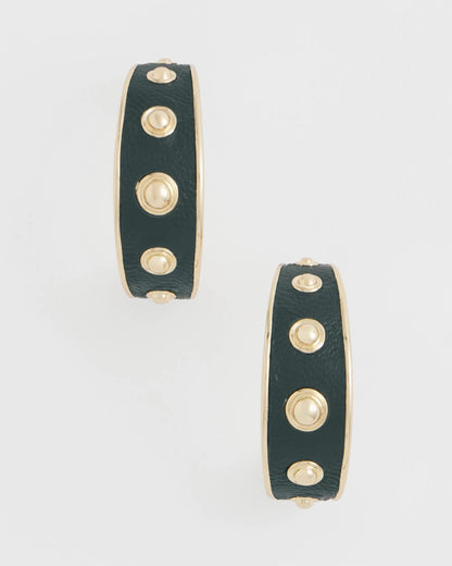 No Droop® Green & Gold Hoop Earrings - Chico's