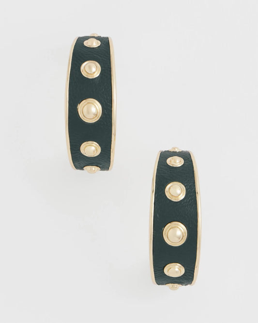 No Droop® Green & Gold Hoop Earrings - Chico's