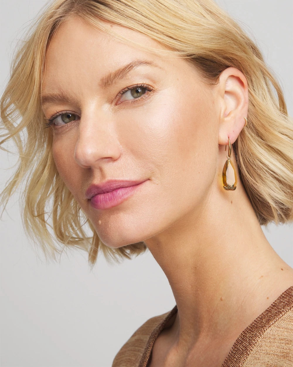 Neutral Stone Drop Earrings - Chico's