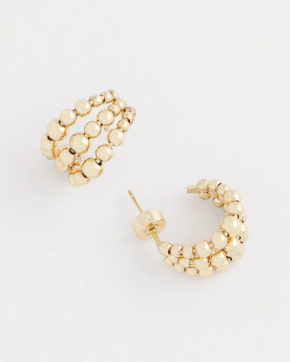 Gold Beaded Mini Hoop Earrings - Chico's