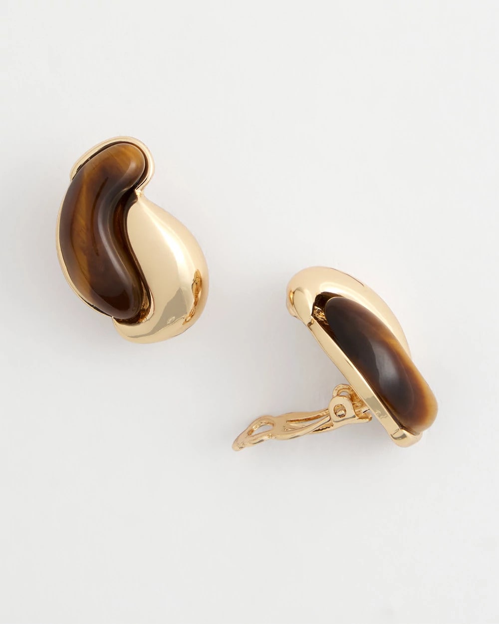 Tortoise Marble Clip-On Earrings - Chico's