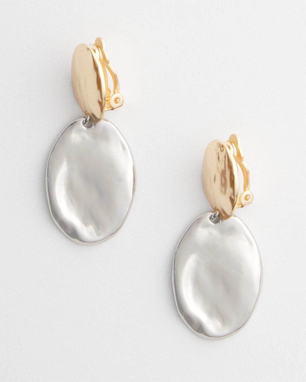 No Droop™ Mixed-Metal Clip-On Earrings - Chico's