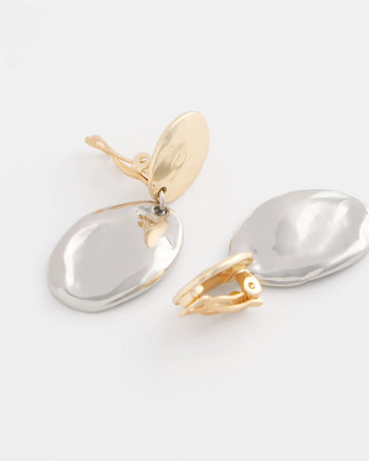 No Droop™ Mixed-Metal Clip-On Earrings - Chico's