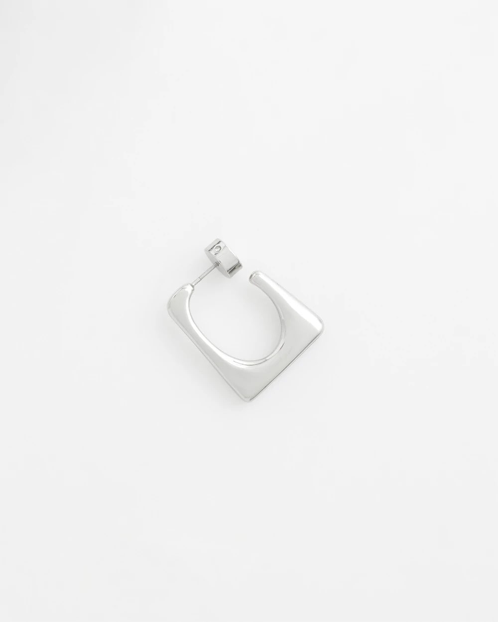 No Droop® Silver Tone Square Hoops - Chico's