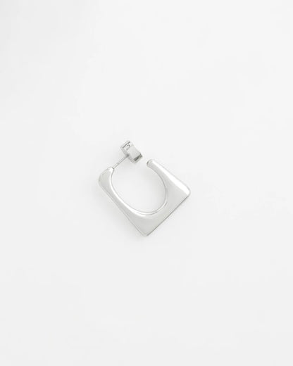 No Droop® Silver Tone Square Hoops - Chico's