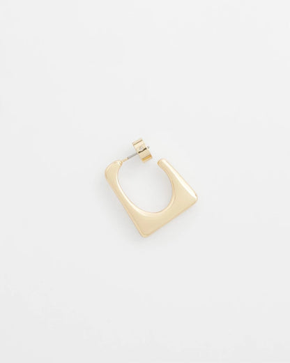 No Droop® Gold Tone Square Hoops - Chico's