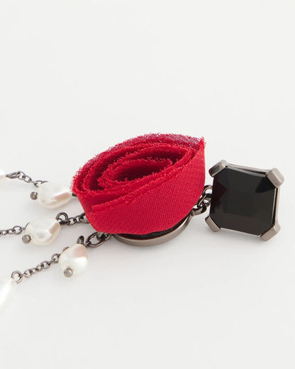 Red Rose Drop Earrings - Chico's