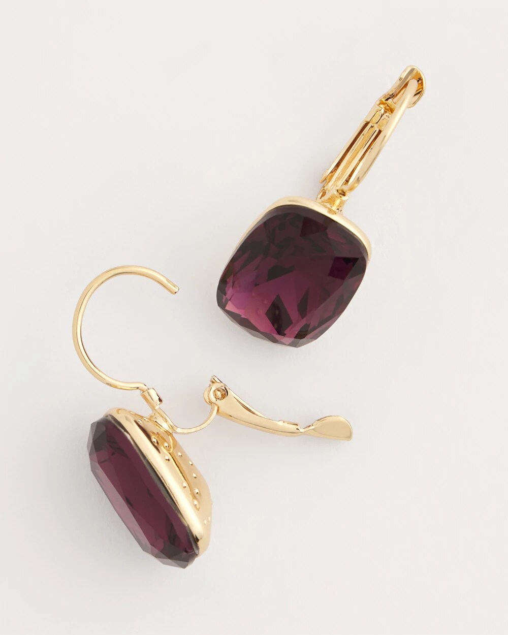 Purple Gem Drop Earrings - Chico's