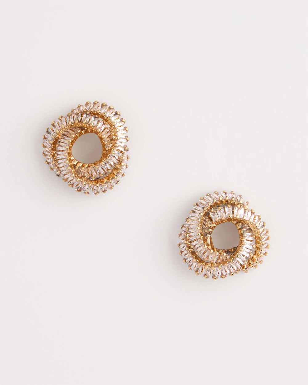 Goldtone Twisted Stud Earrings - Chico's