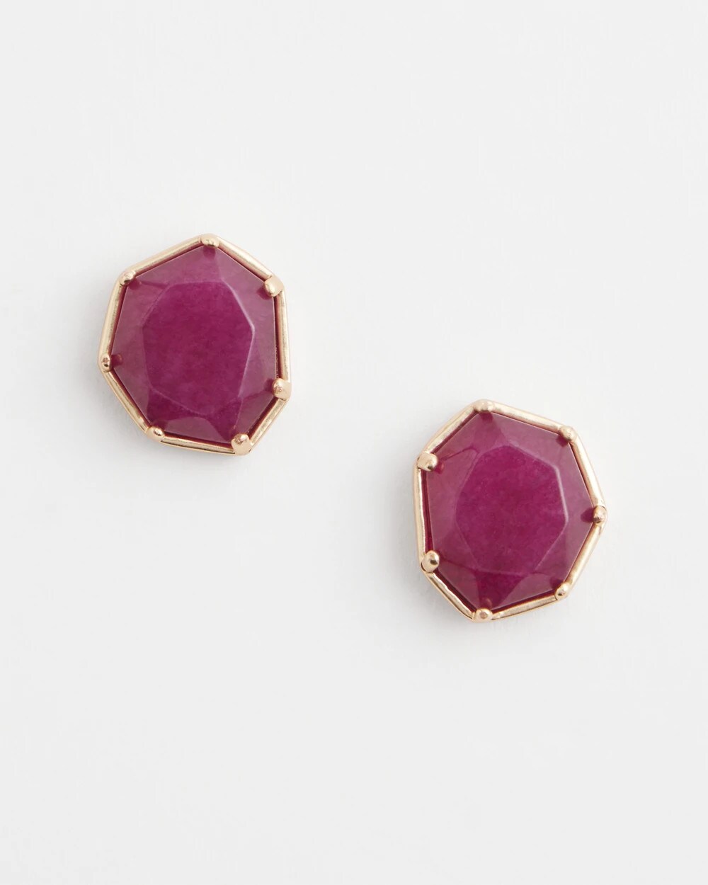 No Droop® Jade Stud Earrings - Chico's