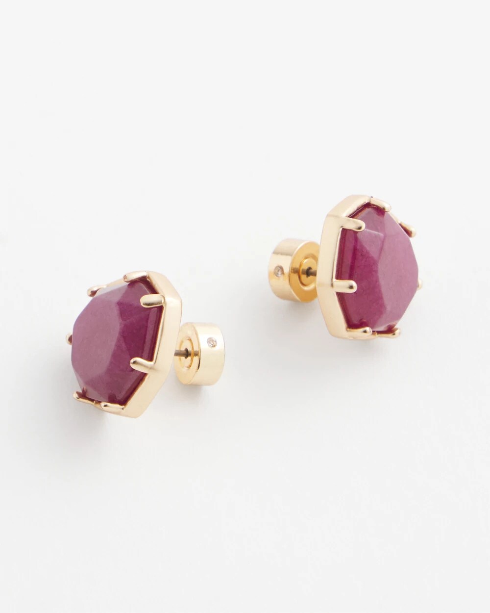 No Droop® Jade Stud Earrings - Chico's