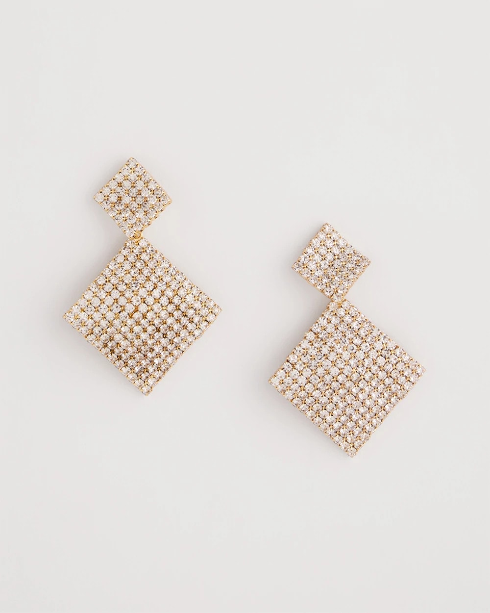 Curved Crystal Earrings - Chico's