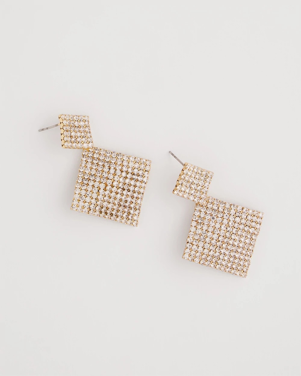 Curved Crystal Earrings - Chico's