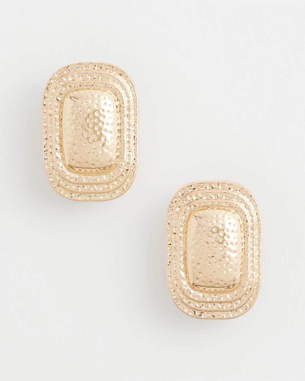 No Droop® Goldtone Square Clip-On Earrings - Chico's