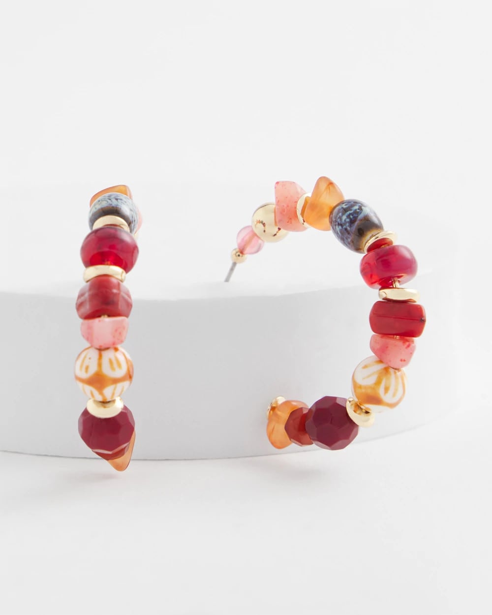 No Droop® Beaded Hoop Earrings - Chico's