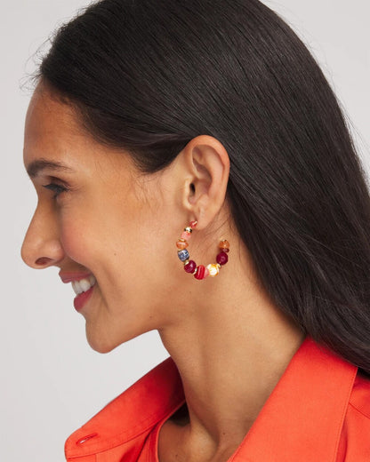 No Droop® Beaded Hoop Earrings - Chico's