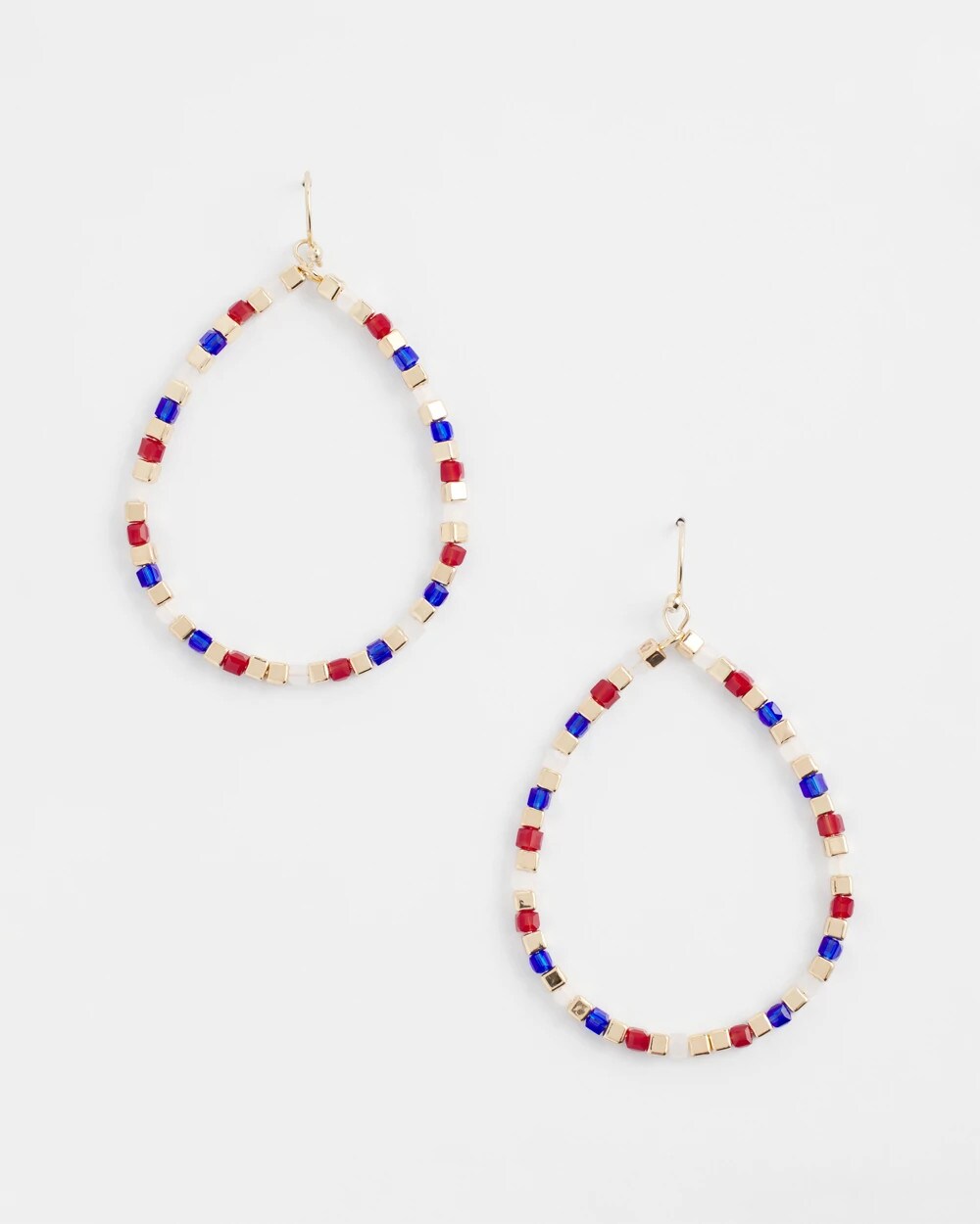 No Droop® Red White & Blue Earrings - Chico's