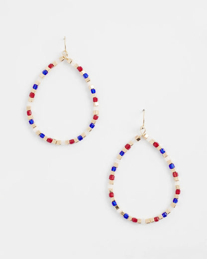 No Droop® Red White & Blue Earrings - Chico's