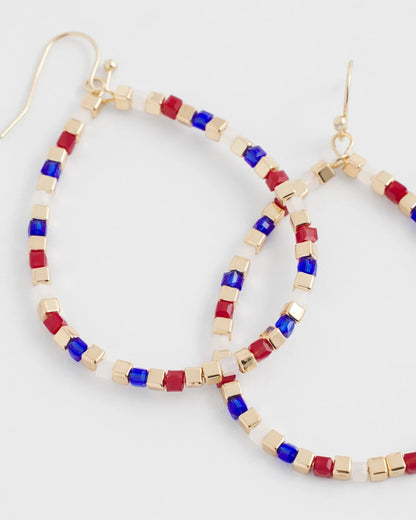 No Droop® Red White & Blue Earrings - Chico's