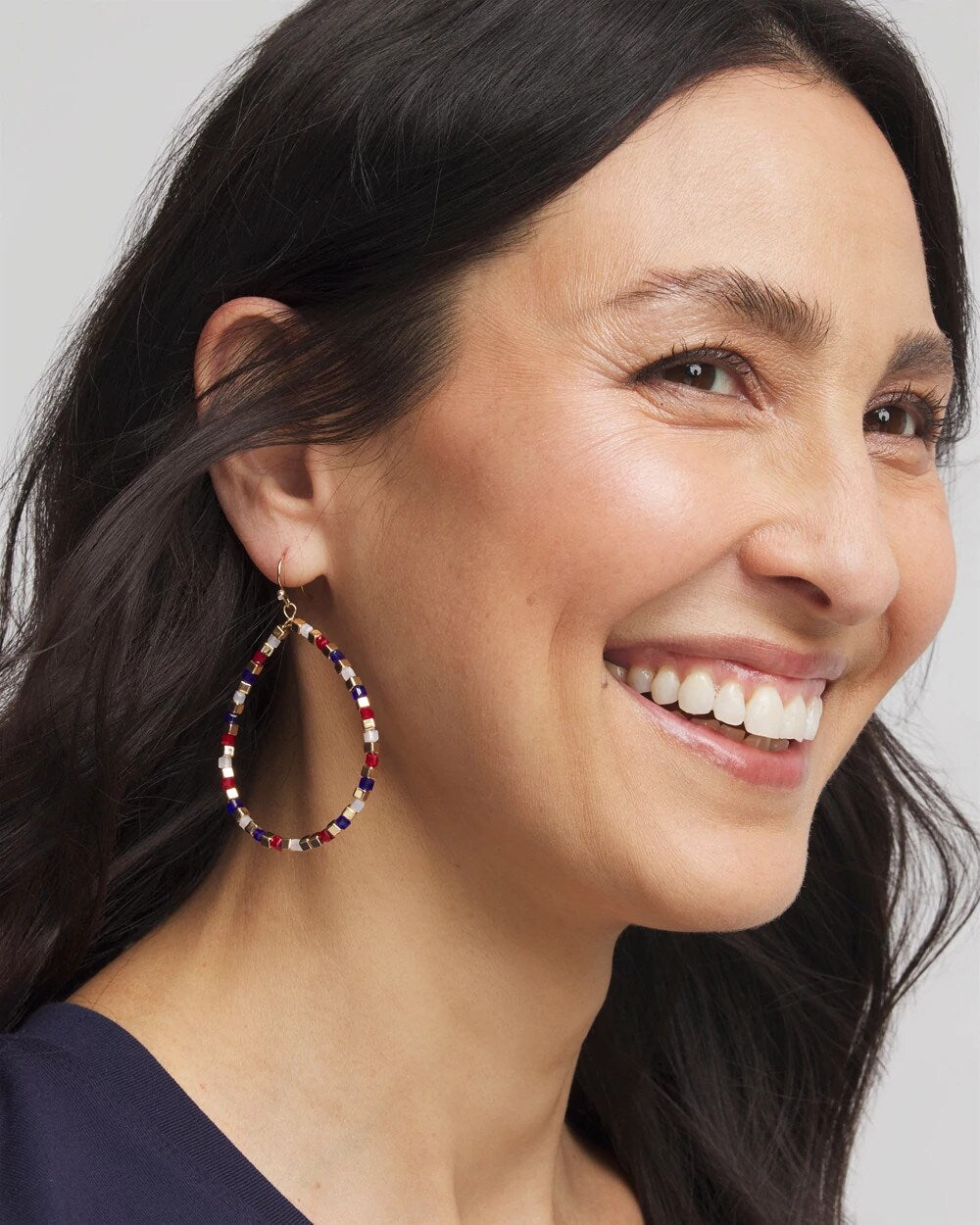 No Droop® Red White & Blue Earrings - Chico's