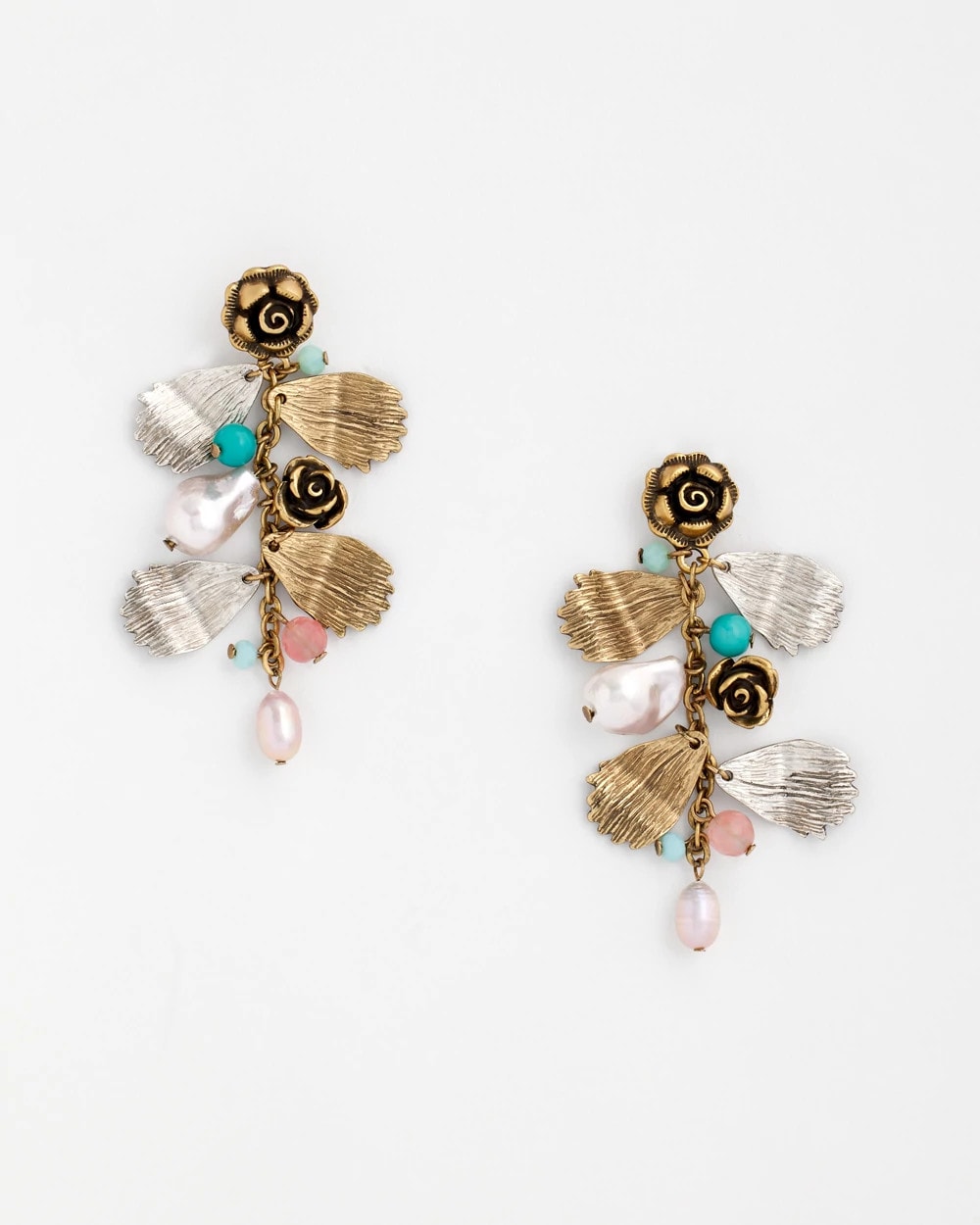 Floral Pearl Charm Earrings - Chico's