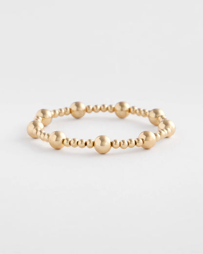 Gold-tone Medium Bead Stretch Bracelet - Chico's