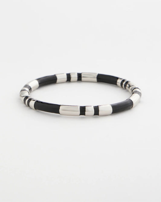 Black Enamel Hinge Bangle - Chico's