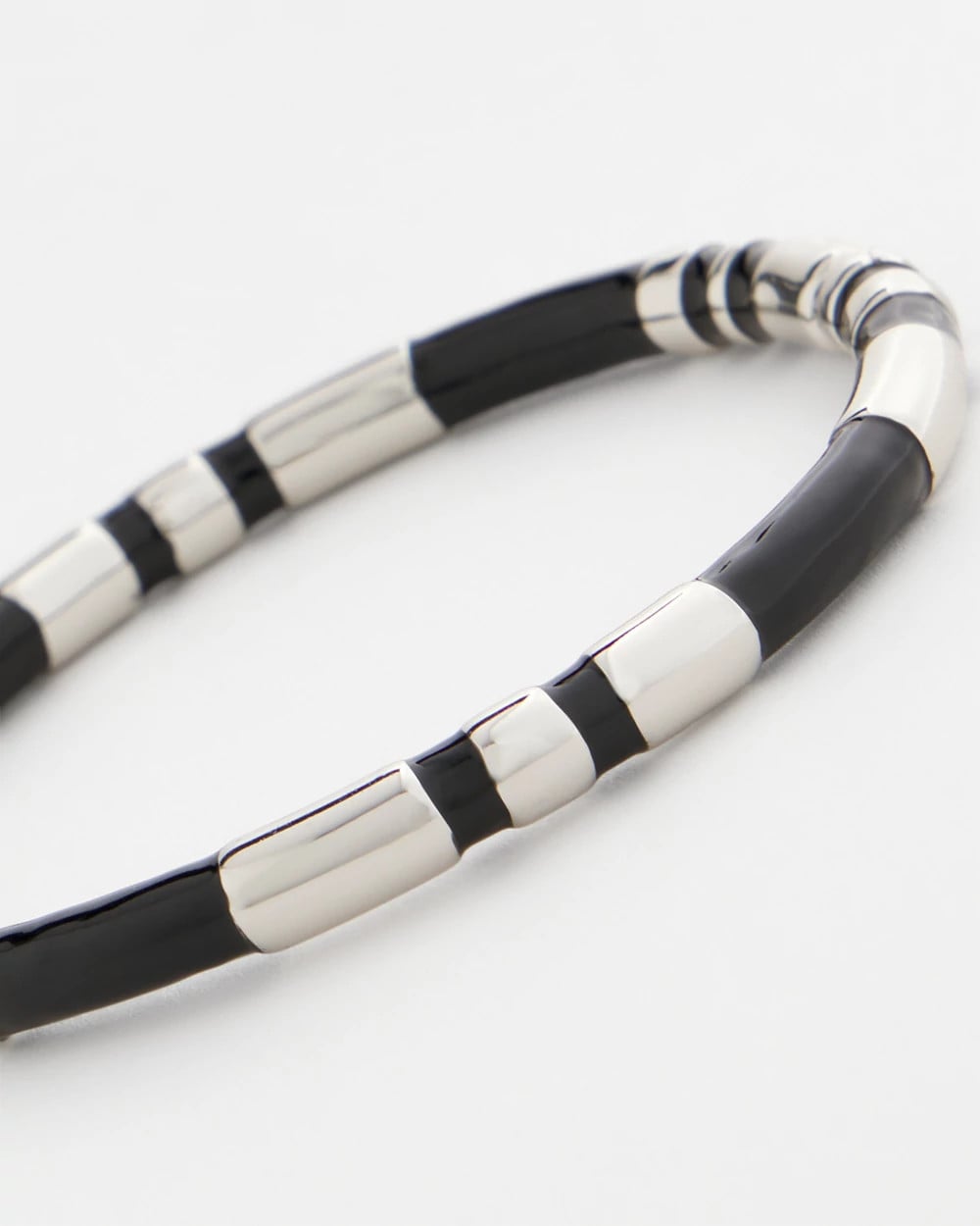Black Enamel Hinge Bangle - Chico's