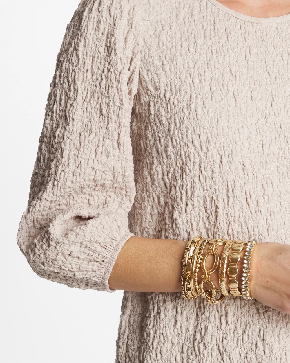 Gold Link Stretch Bracelet - Chico's