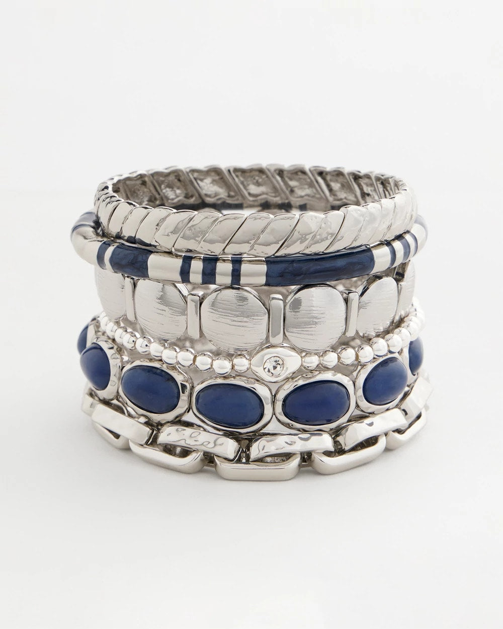 Silver Link Stretch Bracelet - Chico's