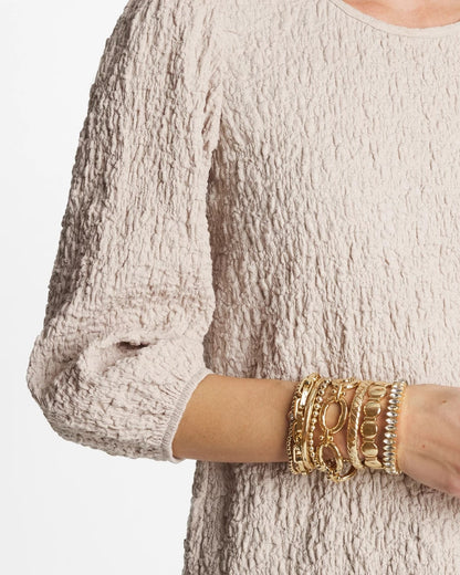 Textured Circle Stretch Bracelet - Chico's