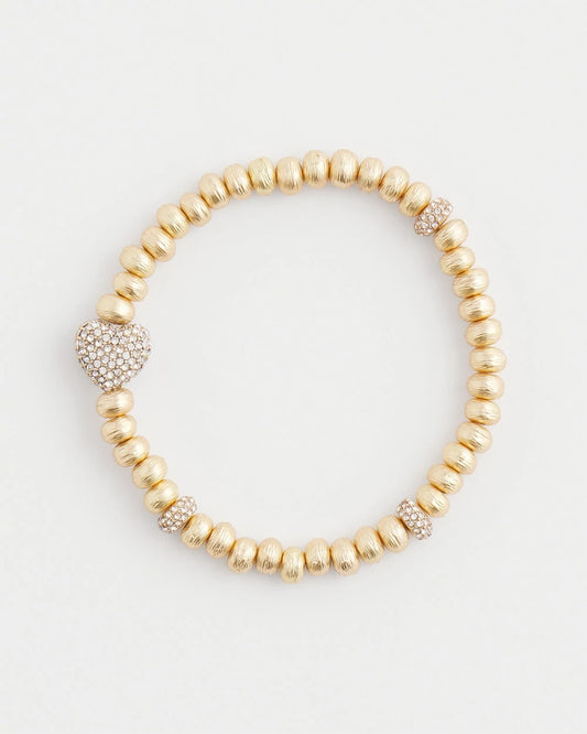 Gold Heart Stretch Bracelet - Chico's
