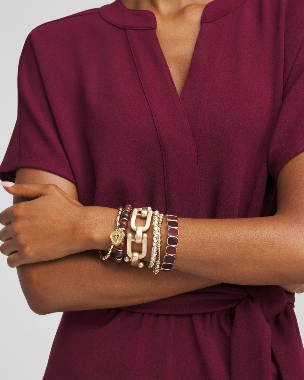 Chianti Stretch Beaded Charm Bracelet - Chico's
