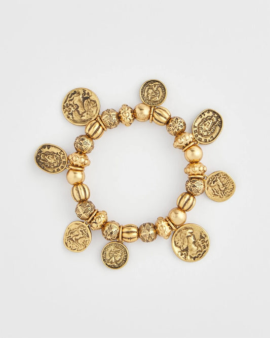 Coin Charm Stretch Bracelet - Chico's