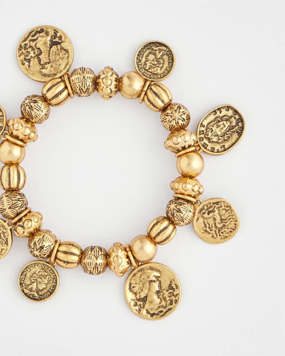 Coin Charm Stretch Bracelet - Chico's