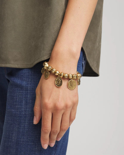 Coin Charm Stretch Bracelet - Chico's