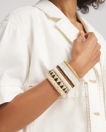 Mixed Media Textured Cuff Bracelet - Chico's