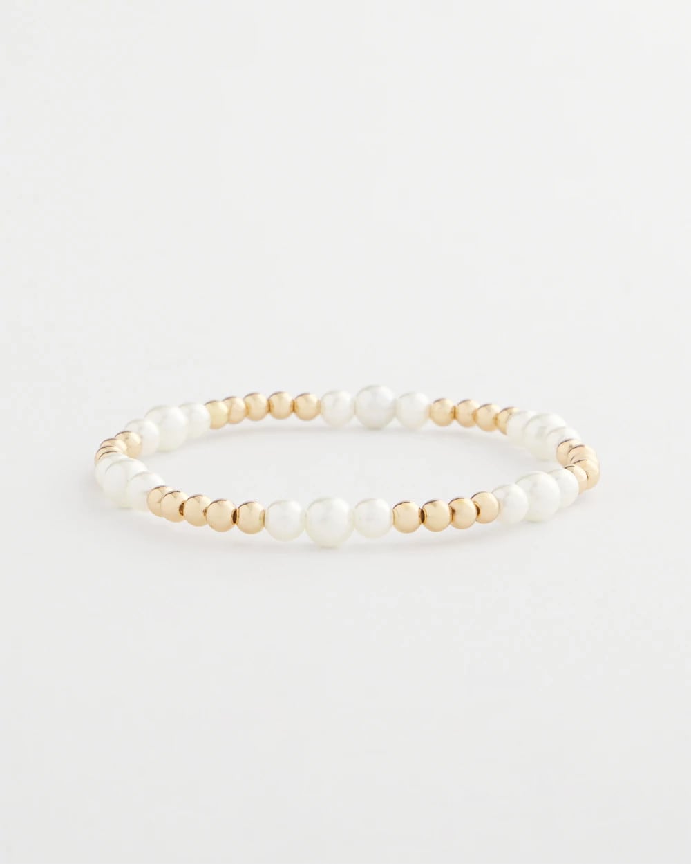 Goldtone Bead Stretch Bracelet - Chico's