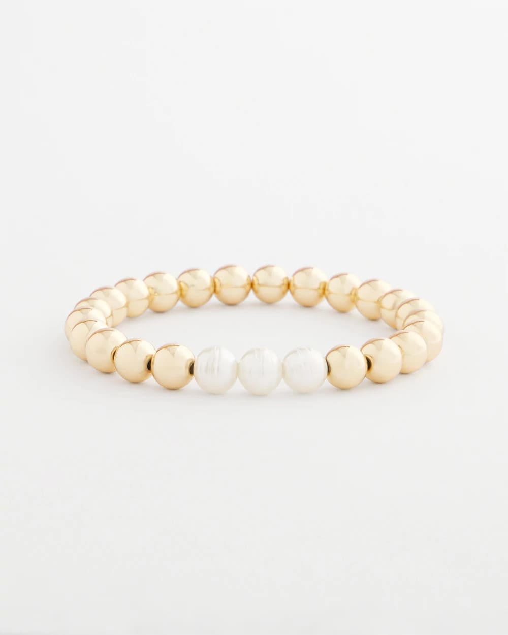Goldtone Bead Stretch Bracelet - Chico's